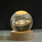 3D Krystal glaskugle lampe