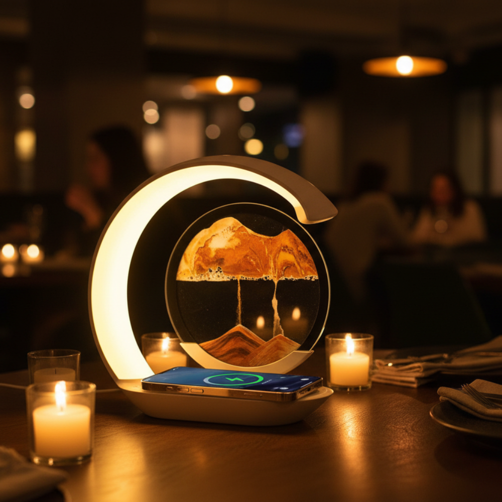 3D Quicksand LED Bordlampe