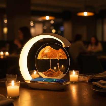 3D Quicksand LED Bordlampe