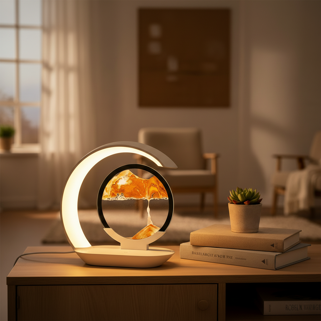 3D Quicksand LED Bordlampe
