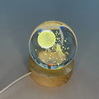 3D Krystal glaskugle lampe